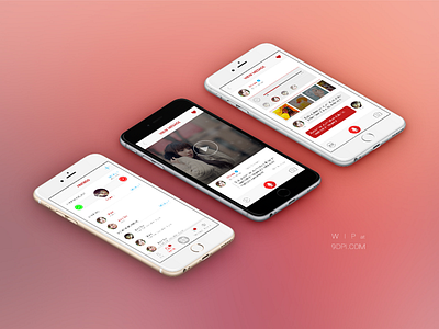 Social App application call chat design gift social