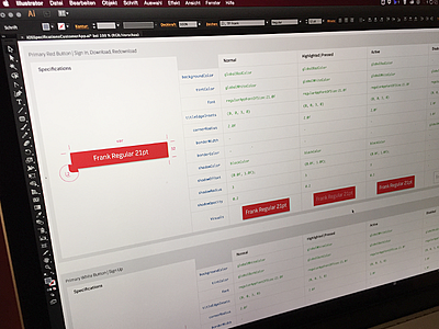 Components Documentation for iOS buttons code documentation ios ios8 ipad iphone mobile design specifications ui ux wireframes