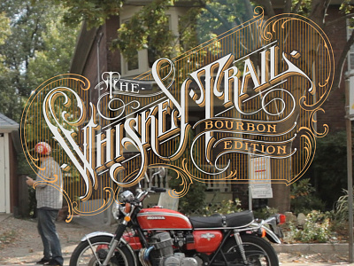 The Whiskey Trail hand lettering logotype schmetzer the trail whiskey