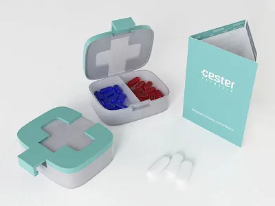 Cester Pharmacy | Logo Design and Branding brand care health hidden message inspiration logotype medical cross negative space logo packaging pharmacy stationery typeface