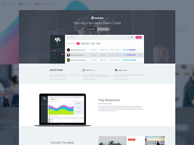 Superawesome - Landing Page clean design flat landing layout minimal modern ui ux web web design website