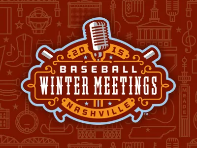 2015 Baseball Winter Meetings baseball bat country logo microphone music nashville studio simon western