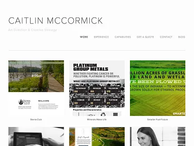 Portfolio Site Redesign portfolio web design website