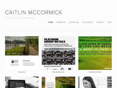 Portfolio Site Redesign portfolio web design website