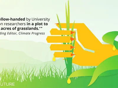 Corn caught yellow-handed campaign ethanol facebook postcard hand pr social media vector