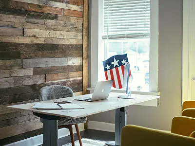 My new workspace! design desk logo macbook office pro space ui work workspace