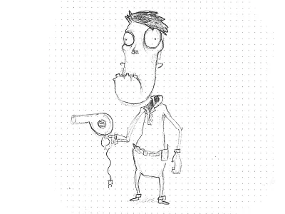 Zombie Dad dad dryer hair zombie