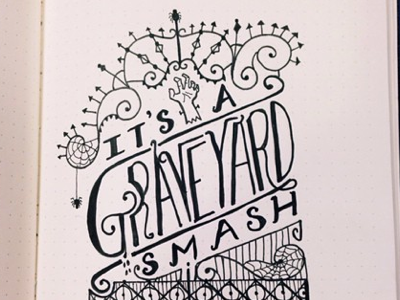 Halloweenie design graphic design handdone typography handlettered illustration sketch type typography