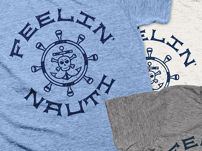 Feelin' Nauti Shirts anchor boat captain fish fishing marine nautical texas
