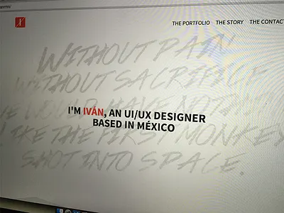 New personal site landing page personal portfolio website