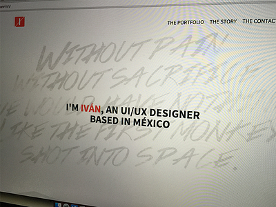 New personal site landing page personal portfolio website