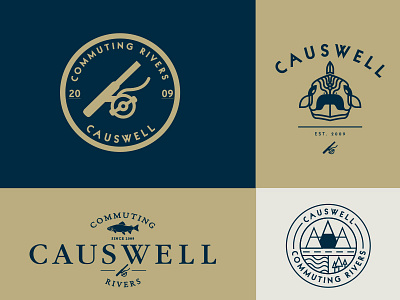 Causwell Treatments blue causwell fish fly fishing gold tan
