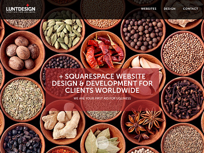 LUNTDESIGN graphic design squarespace typography websites