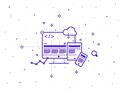 Web Design & Development digital fadeform icon illustration imac laukai mobile space studio tablet ux web