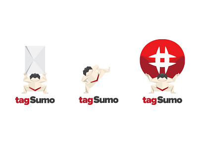 tagSumo - Mail, Stomp, & Atlas brand branding clean design flat graphic logo low low poly mail poly sumo