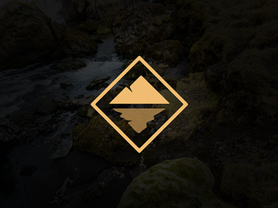 Mountains Mark WIP diamond logo mark mark mountains simple wip