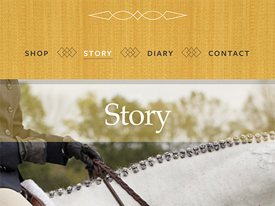 Blended title header navigation title
