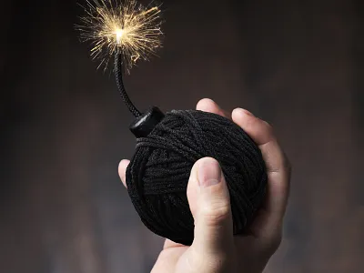 Yarn Bombing bomb yarn yarnbombing