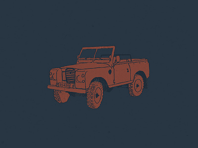 Beach Cruiser apparel beach cruiser distress illustration jeep land rover summer t shirt truck vintage