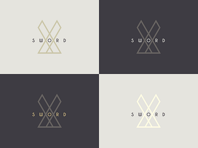 Sword Logo Progress branding flat geometry logo logo design logotype sword