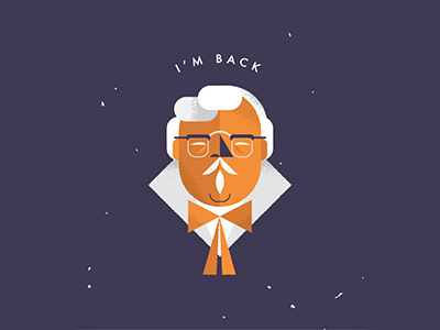 "KFC bringing back Colonel Sanders..." - Fox News colonel sanders fox news illustration kfc the colonel vector vector illustration