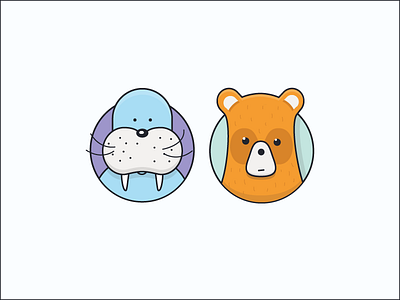 Animal Dudes avatar character illustration ui