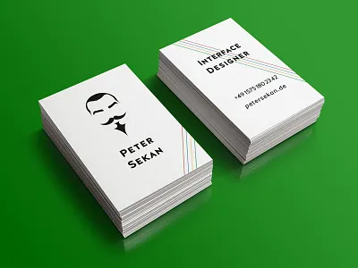 Peter Sekan Business Card business card typography