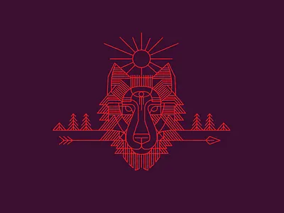 Wolf WIP illustration wolf