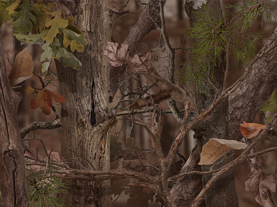 HD Custom Camo Pattern autumn camo camouflage hunting leaves oak outdoors trees woods