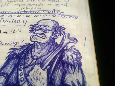 In the margins doodle margins sketch