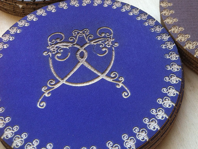 Lucky Pretzel Wedding Coasters coasters lasercutting party wedding