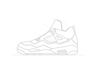 Shoe Game Level 100 basketball basketball shoe game icon illustration jordan line art line icon mj shoe shoes