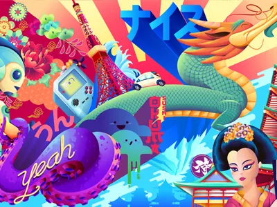 Sushi! colors illustration illustrator japanese sushi vector