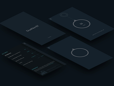 DueNorth° - Simple Compass App app compass design interface ios minimal north app co