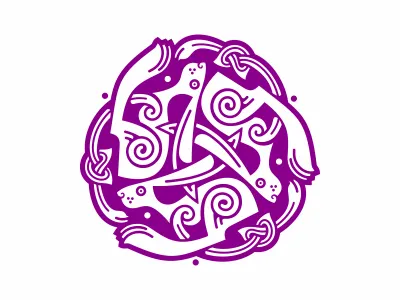 Celtic Rabbits celtic dance irish knot ornament rabbit triskele