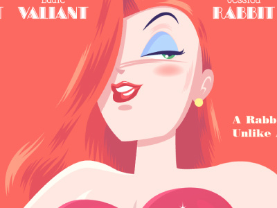 Jessica Rabbit illustration movie poster roger rabbit