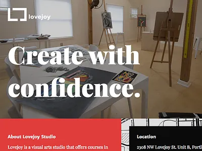 Lovejoy studio website