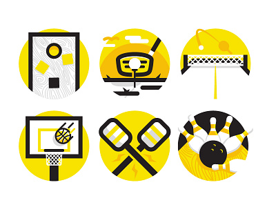 Command Olympic Events bags basketball bowling command golf icon illustration olympic ping pong sport vector