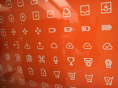 Outline icons freebie battery bundle cloud e commerce email free outline icons icon icons icons freebie mail outline icons trophy