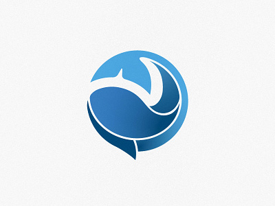 logo v.1 blue circle color illustration logo photoshop sketch wave whale