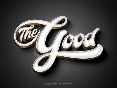 The Good artist calligraphy design font lettering logotype print type
