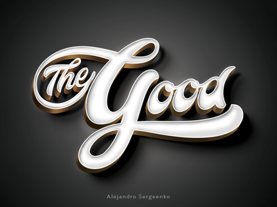 The Good artist calligraphy design font lettering logotype print type