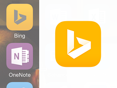 Bing on iOS icon
