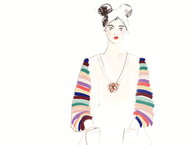 Chanel cruise 2016 fashion animation animation chanel fashion girl illustration oriental