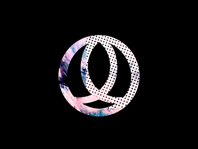 Shoreline abstract branding house music icon mark moons party psychedelic shoreline