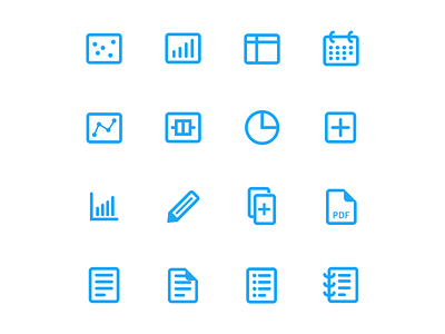 4 Days of Icons: Day 4 calendar charts documents graphs icon iconography settings