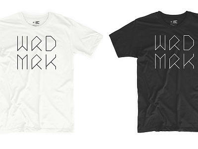 WRDMRK black font monospace shirt tee tshirt type typography white wordmark
