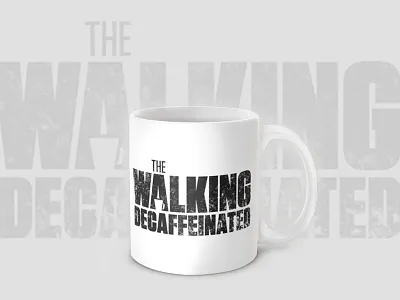 Walking Decaffeinated Mug coffee decaffeinated mug waling zombie