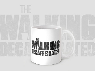 Walking Decaffeinated Mug coffee decaffeinated mug waling zombie