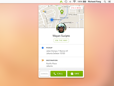 Gojek for Mac app gojek mac widget